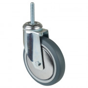 Roulette Appareil Pivotante Caoutchouc Gris Ø150mm 100kg Douille