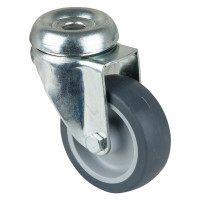 Roulette Appareil Pivotante Caoutchouc Gris Ø60mm 40kg Oeil Roulette Appareil Pivotante Caoutchouc Gris Ø60mm 40kg Oeil