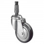 Roulette Appareil Pivotante Caoutchouc Gris Conduct. Ø150mm 100kg Douille