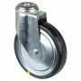 Roulette Appareil Pivotante Caoutchouc Gris Conduct. Ø150mm 100kg Oeil