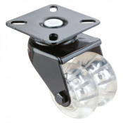 Roulette Appareil Pivotante Plastique Ø50mm 80kg Platine