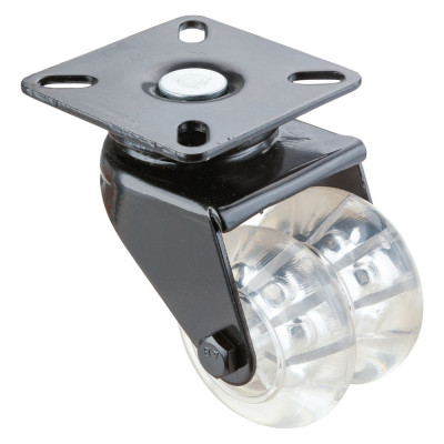 Roulette Appareil Pivotante Plastique Ø50mm 80kg Platine