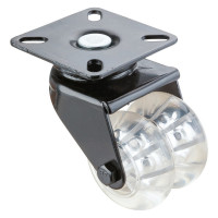 Roulette Appareil Pivotante Plastique Ø50mm 80kg Platine