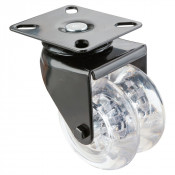 Roulette Appareil Pivotante Plastique Ø75mm 100kg Platine