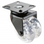 Roulette Appareil Pivotante Plastique Ø75mm 100kg Platine