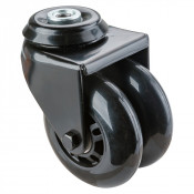 Roulette Appareil Pivotante Polyuréthane Ø75mm 70kg Oeil