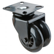 Roulette Appareil Pivotante Polyuréthane Ø75mm 70kg Platine