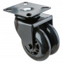 Roulette Appareil Pivotante Polyuréthane Ø75mm 70kg Platine