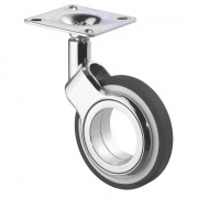 Roulette Design Ø75mm Sols Industriels Platine