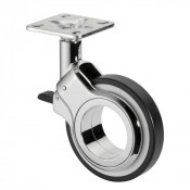 Roulette Design Ø75mm Sols Industriels Platine