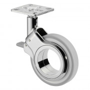Roulette Design Ø75mm Sols Industriels Platine