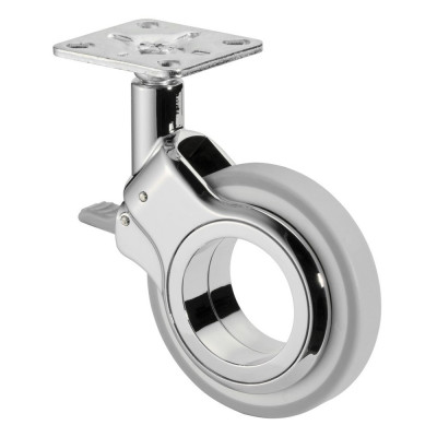 Roulette Design Ø75mm Sols Industriels Platine