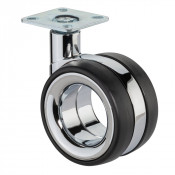 Roulette Design Ø75mm Sols Industriels Platine