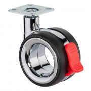 Roulette Design Ø75mm Sols Industriels Platine