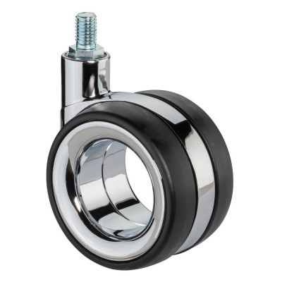 Roulette Design Ø75mm Sols Industriels Tige