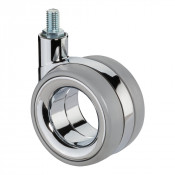 Roulette Design Ø75mm Sols Industriels Tige