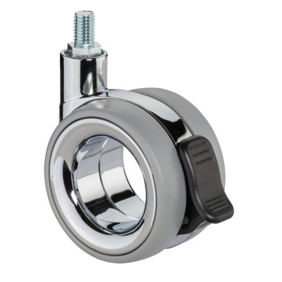Roulette Design Ø75mm Sols Industriels Tige