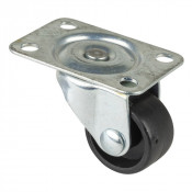 Roulette Mobilier Ø25mm Sols Lisses Platine