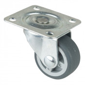 Roulette Mobilier Ø30mm Sols Fragiles Platine