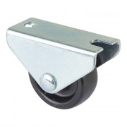 Roulette Mobilier Ø30mm Sols Lisses Platine