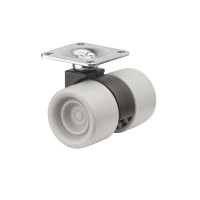 Roulette Mobilier Ø38mm Sols Lisses Platine Roulette Mobilier Ø38mm Sols Lisses Platine