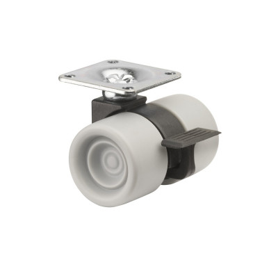 Roulette Mobilier Ø38mm Sols Lisses Platine