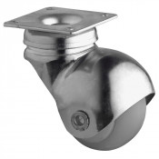 Roulette Mobilier Ø40mm Sols Fragiles Platine