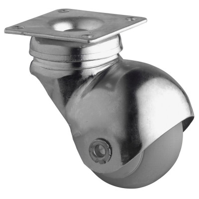 Roulette Mobilier Ø40mm Sols Fragiles Platine