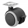 Roulette Mobilier Ø40mm Sols Fragiles Platine
