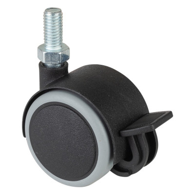 Roulette Mobilier Ø40mm Sols Fragiles Tige