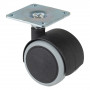 Roulette Mobilier Ø40mm Sols Lisses Platine