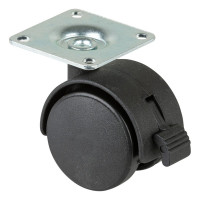 Roulette Mobilier Ø40mm Sols Lisses Platine Roulette Mobilier Ø40mm Sols Lisses Platine