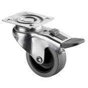Roulette Mobilier Ø50mm Sols Fragiles Platine