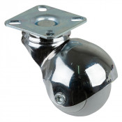 Roulette Mobilier Ø50mm Sols Fragiles Platine