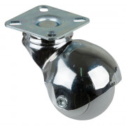 Roulette Mobilier Ø50mm Sols Fragiles Platine