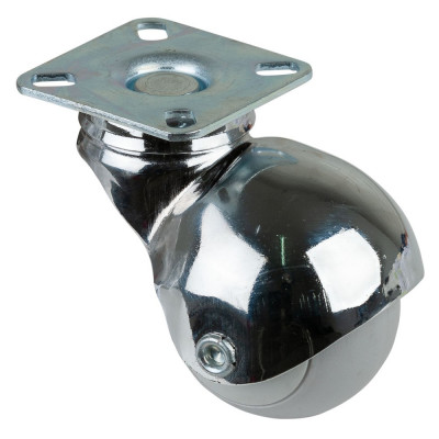 Roulette Mobilier Ø50mm Sols Fragiles Platine