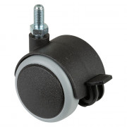 Roulette Mobilier Ø50mm Sols Fragiles Tige
