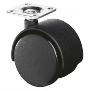 Roulette Mobilier Ø50mm Sols Lisses Platine