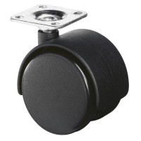 Roulette Mobilier Ø50mm Sols Lisses Platine
