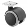 Roulette Mobilier Ø50mm Sols Lisses Platine