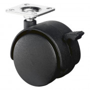 Roulette Mobilier Ø50mm Sols Lisses Platine