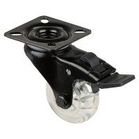 Roulette Mobilier Ø50mm Sols Lisses Platine Roulette Mobilier Ø50mm Sols Lisses Platine