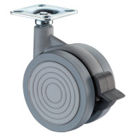 Roulette Mobilier Ø60mm Sols Fragiles Platine