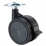 Roulette Mobilier Ø60mm Sols Fragiles Platine