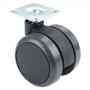 Roulette Mobilier Ø60mm Sols Fragiles Platine