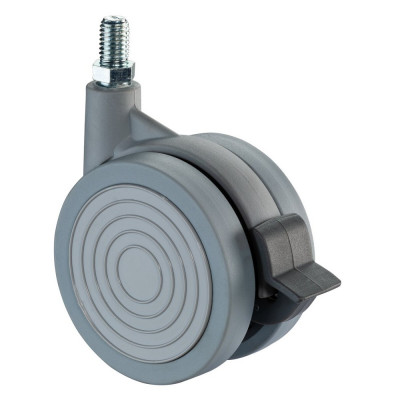 Roulette Mobilier Ø60mm Sols Fragiles Tige