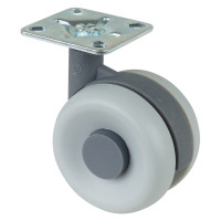 Roulette Mobilier Ø60mm Sols Lisses Platine