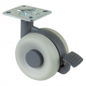 Roulette Mobilier Ø60mm Sols Lisses Platine