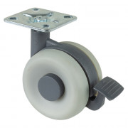Roulette Mobilier Ø60mm Sols Lisses Platine