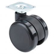 Roulette Mobilier Ø60mm Sols Lisses Platine
